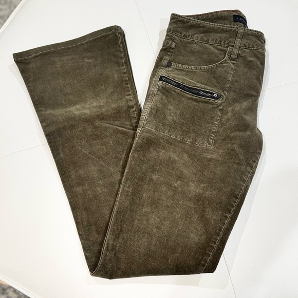 Sanctuary Olive Green Bootcut Corduroy Pants - Picture 3 of 11